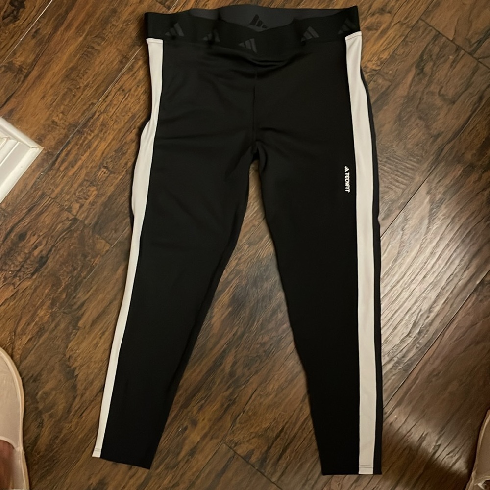 New Adidas Aeroready Techfit Tightfit Training Pants, Women's XLarge, Black
